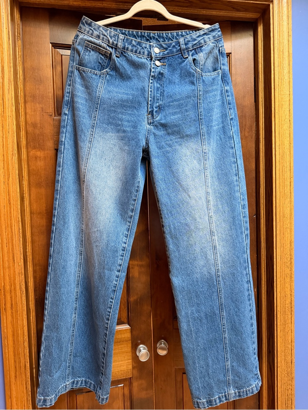 Aaron & Amber Sienna Detail High Rise Denim Jeans